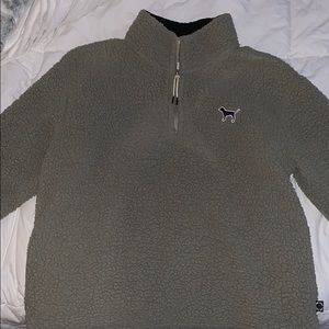 Women’s PINK fleece quarter zip